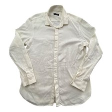 Emporio Armani Hemd Herren 43 17 Weiß Creme Elegant Business