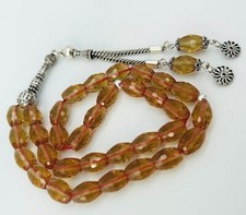 Tesbih OSMANLI Sultanit Taş Tespih Misbaha,925 Silber Zultanit Stein Gebetskette