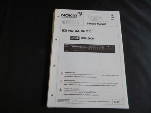 Original service manual itt - service,
