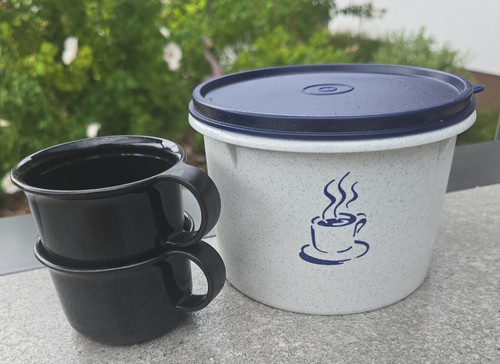 Tupperware kaffee behälter 2 - kaffee, behälter,