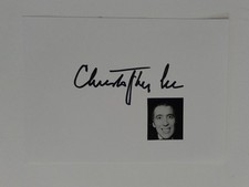 Christopher Lee - Schauspieler, Dracula, James Bond, Herr der Ringe - original A