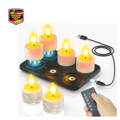 Aufladbare led teelichter - aufladbare,