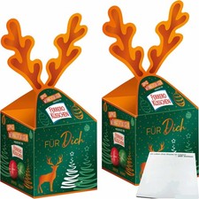 Ferrero Küsschen Rentierpack 2er Pack 2x180g Geschenkbox usy Block