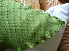 Schal Flomax Viola Bauwolle kbA Lochmuster pistazie NEU 100 % Baumwolle kbA