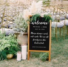 Beidseitig Kundenstopper Kreidetafel Werbetafel Holz Werbeaufsteller 50x100x43cm