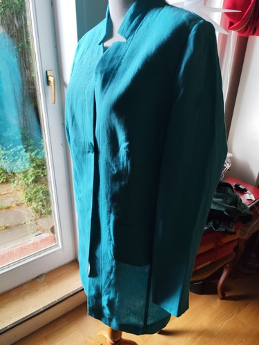 Leinen langblazer aus - leinen-,