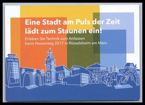 Ansichtskarte hessentag 2017 - ansichtskarte,