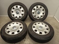 VW Golf Plus II Bj 2009 orig Satz Stahlfelgen 6J x15 ET 47 Radzierblenden Reifen