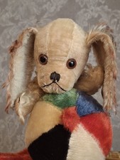 Steiff  Vorkrieg Charly Hund  Handtasche m Knopf langes f selten 