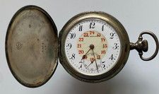 Union Horlogere - Taschenuhr Herren  800er Silber   - Handaufzug   - Werk läuft