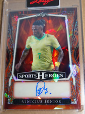 Leaf sports Heroes Vinicius Junior Auto Signature ice crystal 5/6 no Panini