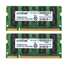 Crucial 2 Stück 2GB PC2-5300S