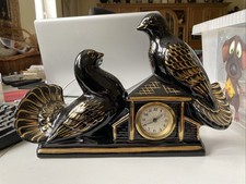 Standuhr schwarze keramik