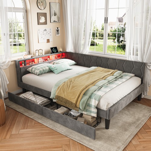 Polsterbett schlafsofa - polsterbett,