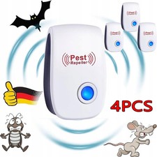 4 Stk Ultrasonic Pest Reject Mosquito Cockroach Electronic Mouse Killer Repeller
