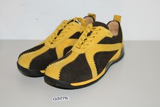 FOOTPRINTS UNISEX Halbschuhe Riga Mocca/Gelb Gr. 38 schmal (G3276-A7)