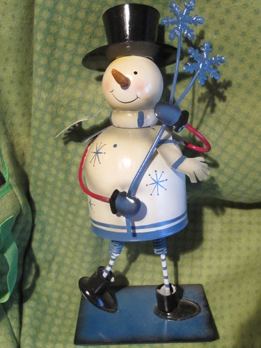 Schneemann figur metall - metall,