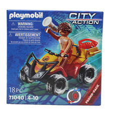 PLAYMOBIL 71040 Rettungsschwimmer-Quad Spielset mit Rückziehmotor - NEU OVP