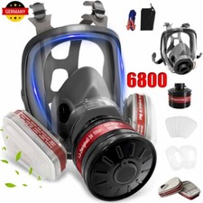 Vollmaske Atemschutzmaske Gasmaske 6800 Lackiermaske mit Filter Atemschutz Set