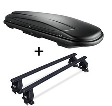 Dachbox VDPJUXT400L+Dachträger Tema für für Mercedes EKlasse W210 4Türer 95-02 S
