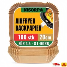 100x backpapier für friteuse - 100x,