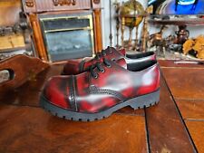 Damen Schuhe 38 Boots & Braces England Leder mit Stahlkappe geschraubter Sohle