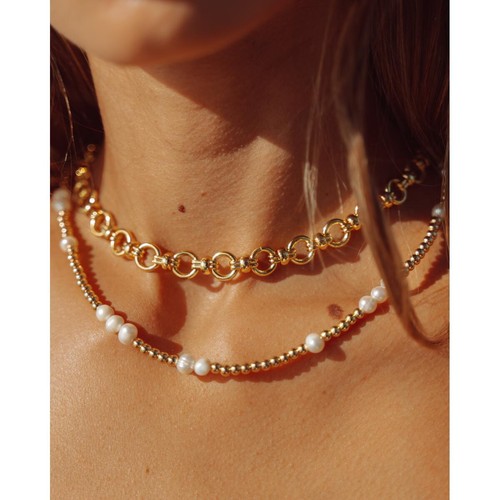 Damen kette gold vergoldet - damen,