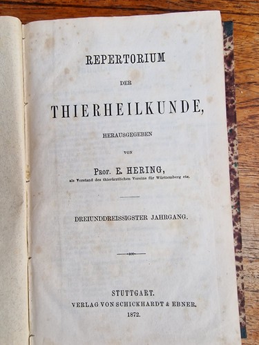 Repertorium der tierheilkunde - der,