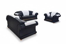 3+1 Garnitur Leder Sofa