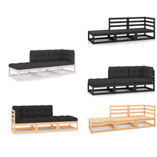 3-tlg. Garten-Lounge-Set