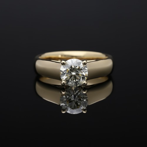 Ring brillant diamant - 1,02,