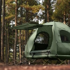 B-Waren 2-Personen-Campingzelt 4-in-1-Zelt OGS61-L-GR-bwaren