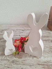 Dekofiguren. Osterhase. Weiß
