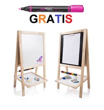 Kindertafel SOFIA Standtafel Schreibtafel Maltafel Magnettafel Abakus Holz 90cm