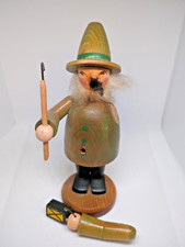 Uralter Räuchermann Wichtel Ender Borstendorf? aus dem Erzgebirge hat geraucht