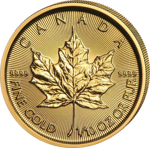 Goldmünze maple leaf - 1/10, oz