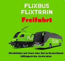 6 x FlixBus FlixTrain 100%