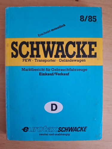 Schwacke liste pkw transporter - schwacke,