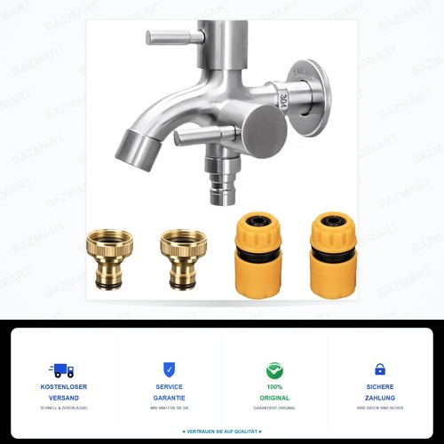 Garten wasserhahn universal - wasserhahn,