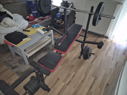 Hantelbank inkl stange und - inkl.,