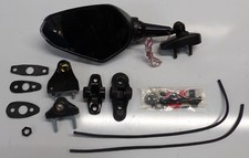 TecBike Blinkerspiegel Links und Rechts Schwarz