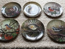 6 x Tirschenreuth Sammelteller Boese "Unsere kleine Vogelwelt"
