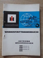 IHC Mähdrescher 321 + 431 + 531 + 541 Werkstatthandbuch "Getriebe"