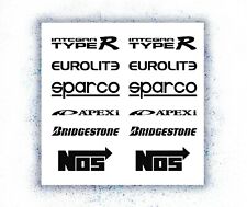 Auto Sponsoren Aufkleber 2x Set C Farbauswahl Motorrad Bike Decal Racing Tuning