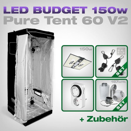 Pure tent growbox set 60x60 - set,