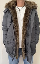 Cooler Zara Parka, Wintermantel, abnehmbares Fell, Gr. M/L