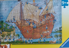 Ravensburger Puzzle 300 Teile XXL  "Ein Segelschiff wird beladen" Topp!