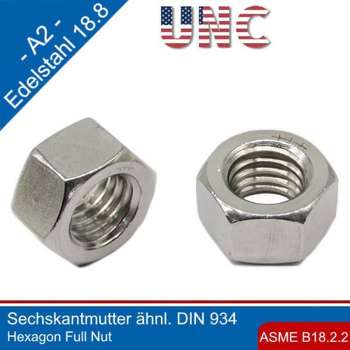 Unc sechskantmutter asme - sechskantmutter,