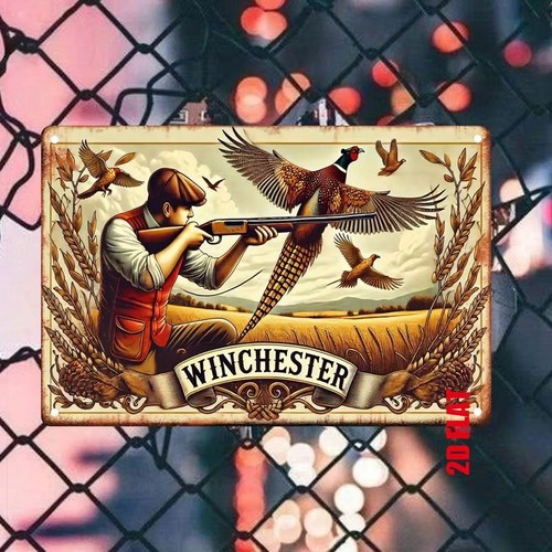 Blechschild winchester jagd - winchester,