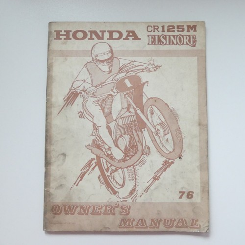 Owner manual honda 125 m - cr,